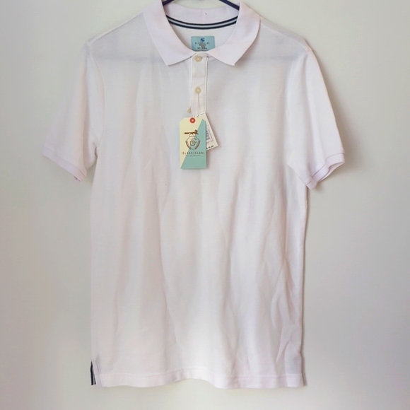 Big Boys Class Club White Polo Size 18/20 NWT - Picture 2 of 7